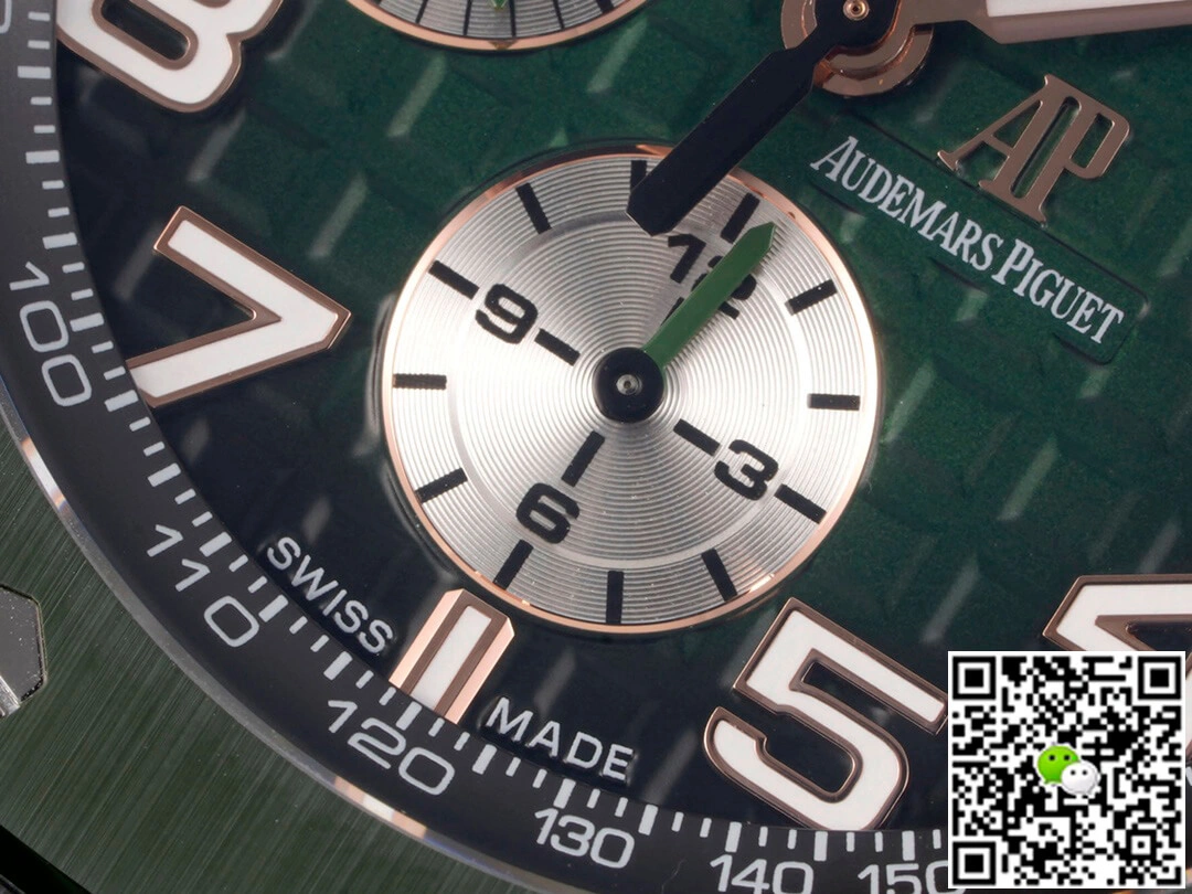 Audemars Piguet Royal Oak Offshore 26405CE.OO.A056CA.01 RS Factory 1:1 Best Edition Replica Watch Green Strap